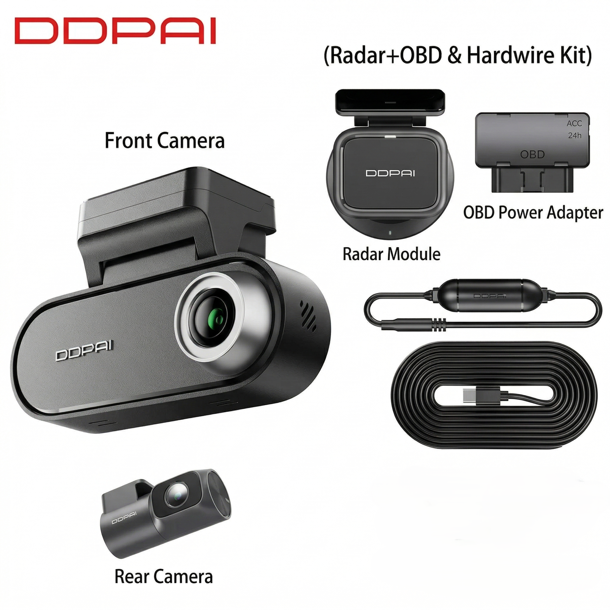 DDPAI N5 Dual (4K) | Dashbordkamera med GPS & Ryggekamera