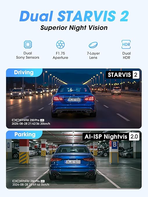 Z60 Pro 4K bilkamera